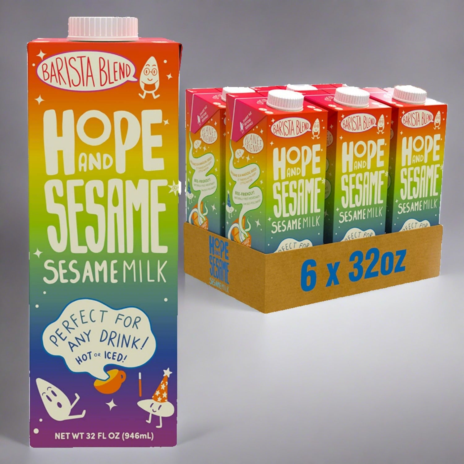 Hope And Sesame Barista Blend Sesamemilk - 6pk (Two Case Minimum)